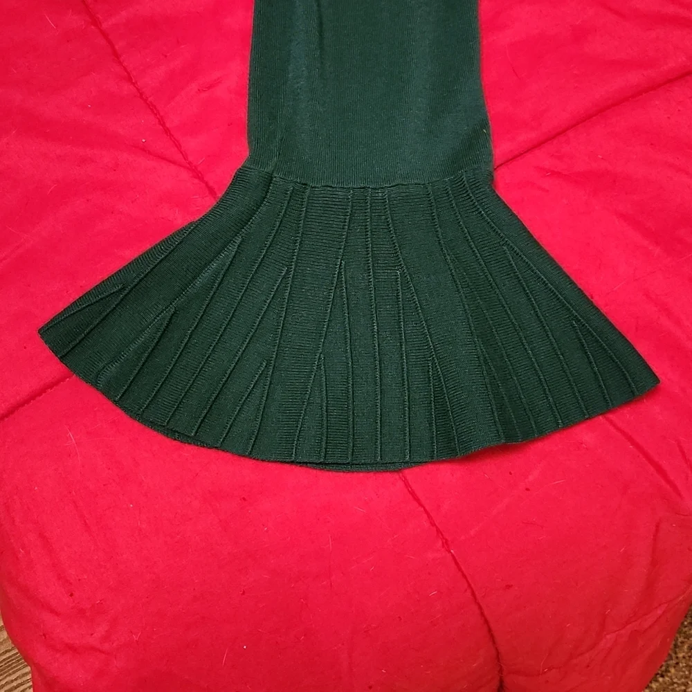 🍁41 Hawthorn Teal Bell Sleeve Sweater Large Petite - Picture 4 of 6